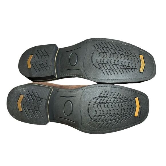 Men's Classic Brown Leather Ankle Boots - Picture 5 of 5